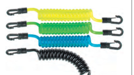 [LR1608] ISC Coil Lanyards T/Yellow