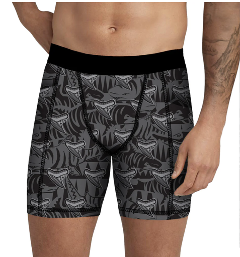 SPACEFISH Mens Tiger Shark Scuba Shorts